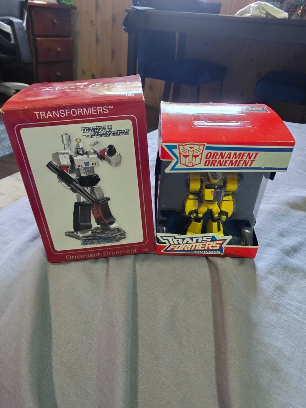 Transformers Ornaments Bumble Bee and Optimus Prime